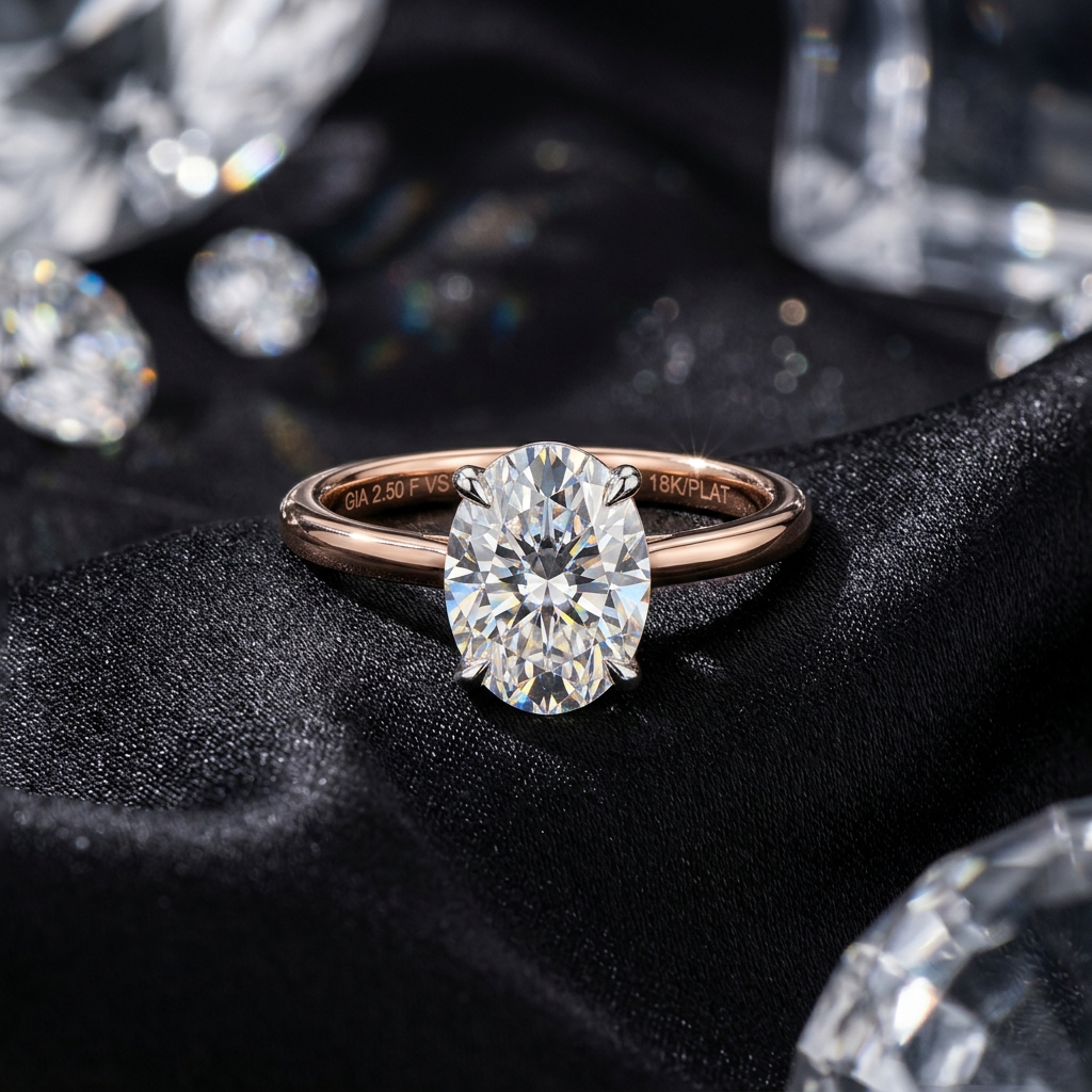 GIA Kohinoor Oval Solitaire